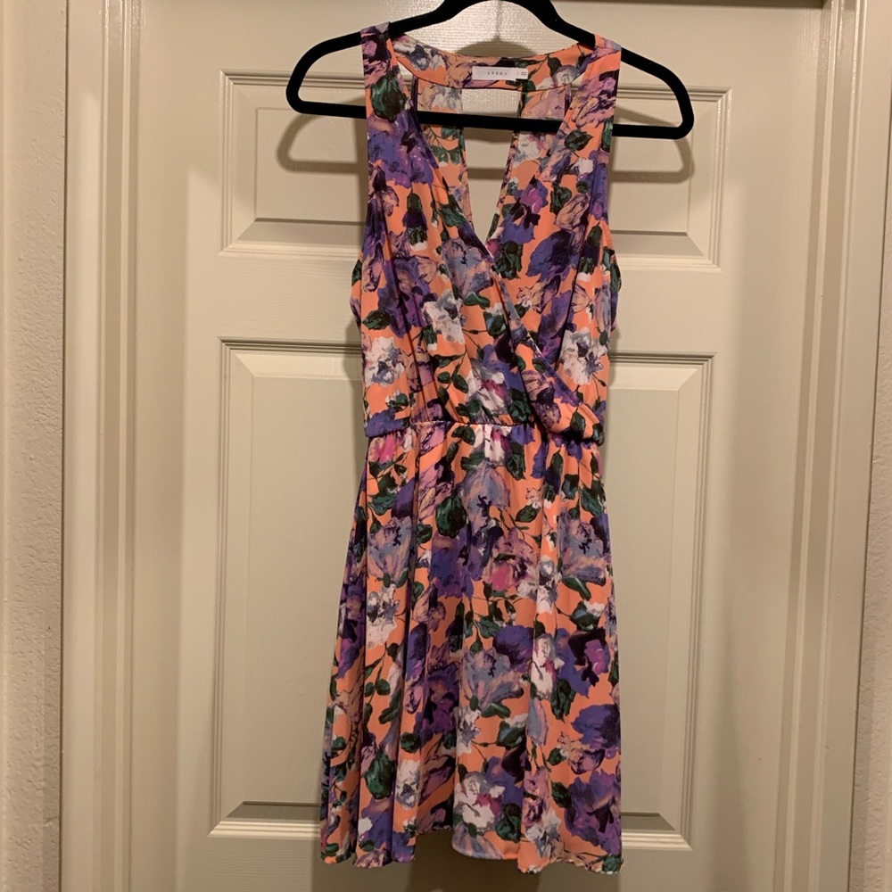 Lush Pink Floral Print Dress